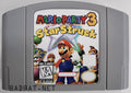 A Nintendo 64 physical game cartridge for the ROM Hack Mario Party 3 Star Struck, featuring the standard gray plastic cartridge.